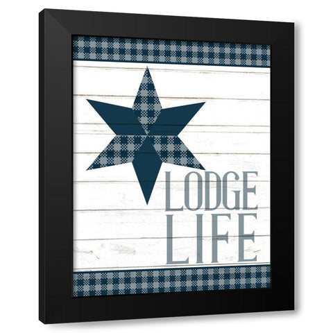 To the Lodge 6 Black Modern Wood Framed Art Print by Allen, Kimberly