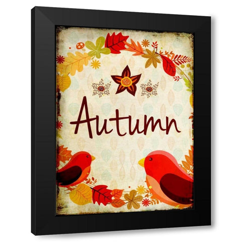 Autumn Black Modern Wood Framed Art Print with Double Matting by Allen, Kimberly