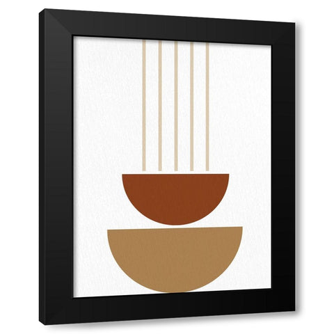 Mid 1 Black Modern Wood Framed Art Print with Double Matting by Allen, Kimberly