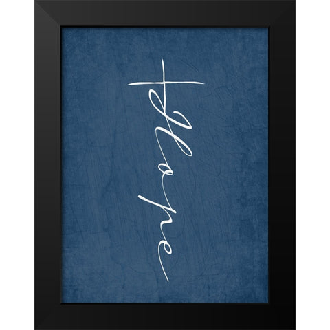 Hope Cross Black Modern Wood Framed Art Print by Allen, Kimberly
