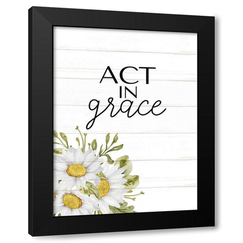 Floral Jar 8 Black Modern Wood Framed Art Print with Double Matting by Allen, Kimberly