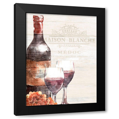 Chateau 1 Black Modern Wood Framed Art Print with Double Matting by Allen, Kimberly