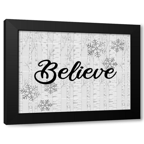 Believe Aspens 1 Black Modern Wood Framed Art Print by Allen, Kimberly