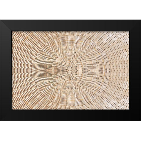 Circle Weave Black Modern Wood Framed Art Print by Allen, Kimberly