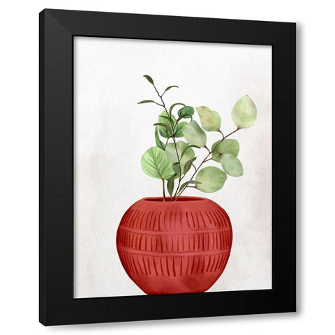Vase 2 Black Modern Wood Framed Art Print with Double Matting by Allen, Kimberly