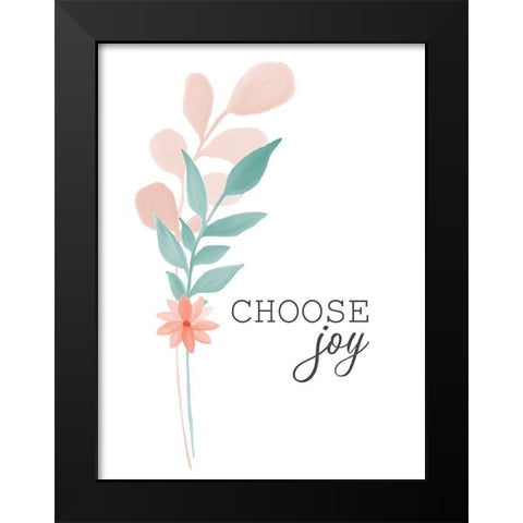 Choose Joy Black Modern Wood Framed Art Print by Allen, Kimberly