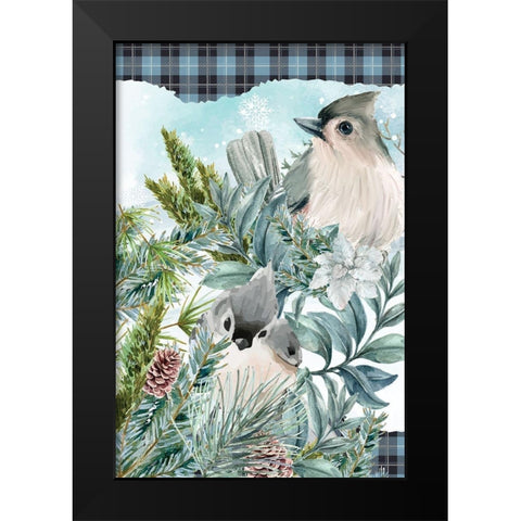 Winter Nest Black Modern Wood Framed Art Print by Allen, Kimberly