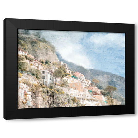 Amalfi Coast Black Modern Wood Framed Art Print with Double Matting by Allen, Kimberly
