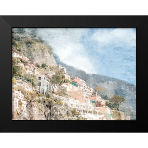 Amalfi Coast Black Modern Wood Framed Art Print by Allen, Kimberly