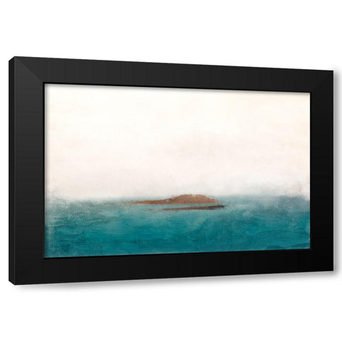 Lost Island Black Modern Wood Framed Art Print with Double Matting by Allen, Kimberly