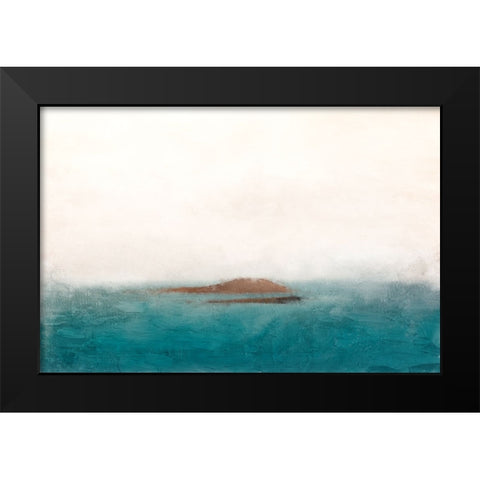 Lost Island Black Modern Wood Framed Art Print by Allen, Kimberly