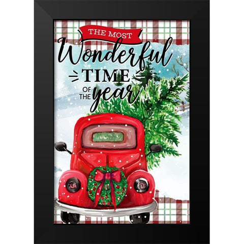 The Most Wonderful Black Modern Wood Framed Art Print by Allen, Kimberly