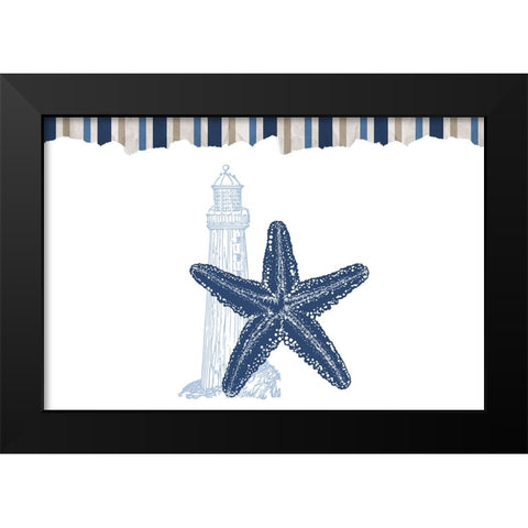 Seaside 1 Black Modern Wood Framed Art Print by Allen, Kimberly