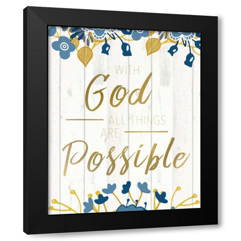 Possible Black Modern Wood Framed Art Print with Double Matting by Allen, Kimberly