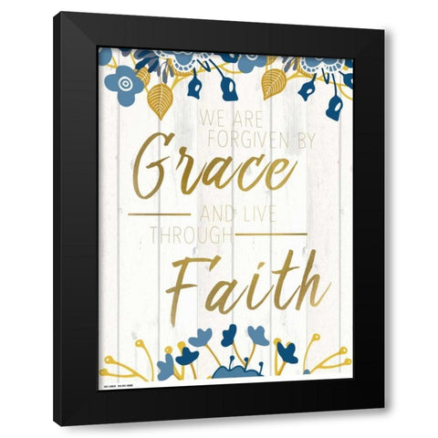 Forgiven Black Modern Wood Framed Art Print with Double Matting by Allen, Kimberly