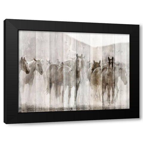 Herd Black Modern Wood Framed Art Print by Allen, Kimberly