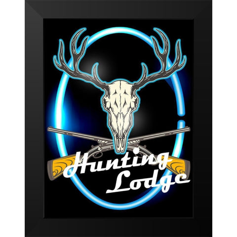 Hunting Lodge Black Modern Wood Framed Art Print by Allen, Kimberly