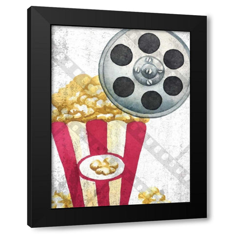 Movie Time 2 Black Modern Wood Framed Art Print with Double Matting by Allen, Kimberly