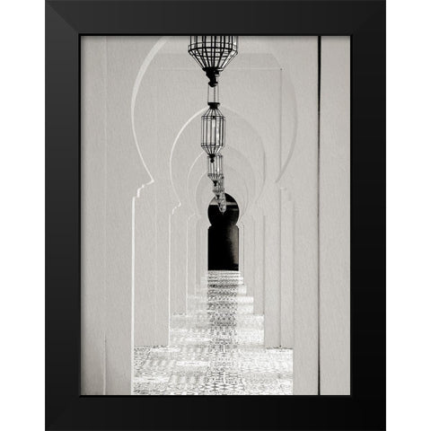 Lantern Hall Black Modern Wood Framed Art Print by Allen, Kimberly