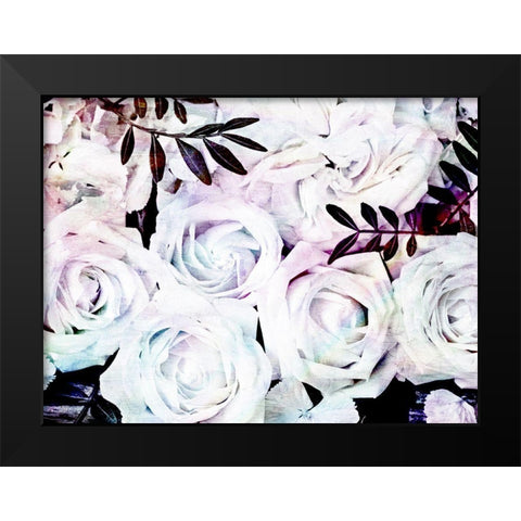 Iridescent Floral 2 Black Modern Wood Framed Art Print by Allen, Kimberly