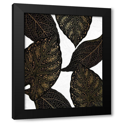 Tropical Black 1 Black Modern Wood Framed Art Print by Allen, Kimberly