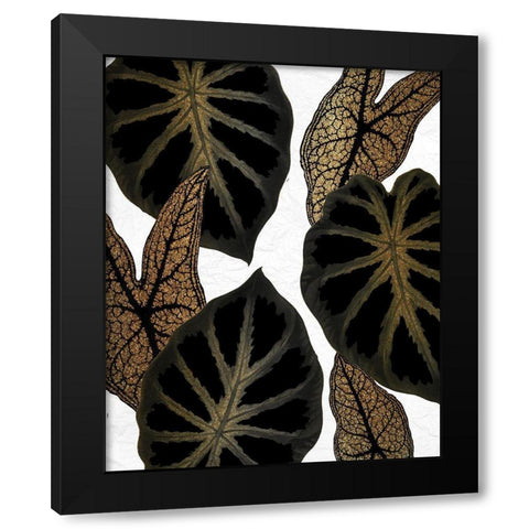 Tropical Black 2 Black Modern Wood Framed Art Print with Double Matting by Allen, Kimberly