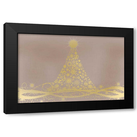 Christmas Light Black Modern Wood Framed Art Print with Double Matting by Allen, Kimberly