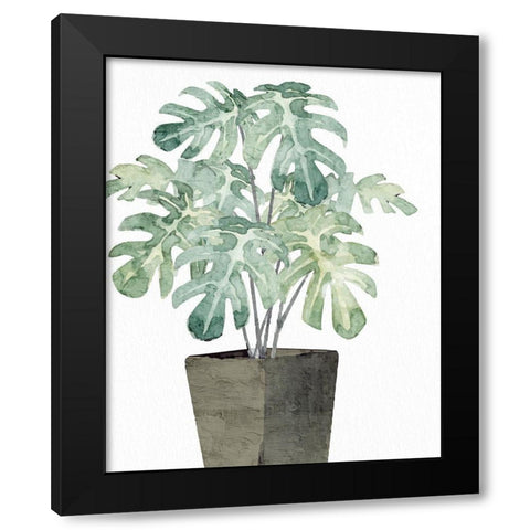 Olive Pot 1 Black Modern Wood Framed Art Print with Double Matting by Allen, Kimberly