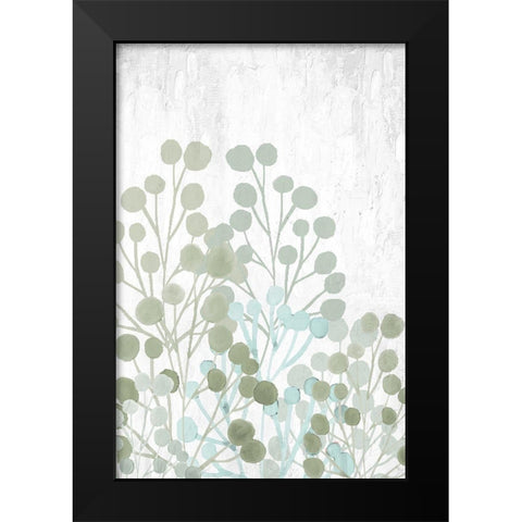 Garden Greens 1 Black Modern Wood Framed Art Print by Allen, Kimberly
