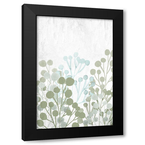 Garden Greens 2 Black Modern Wood Framed Art Print with Double Matting by Allen, Kimberly