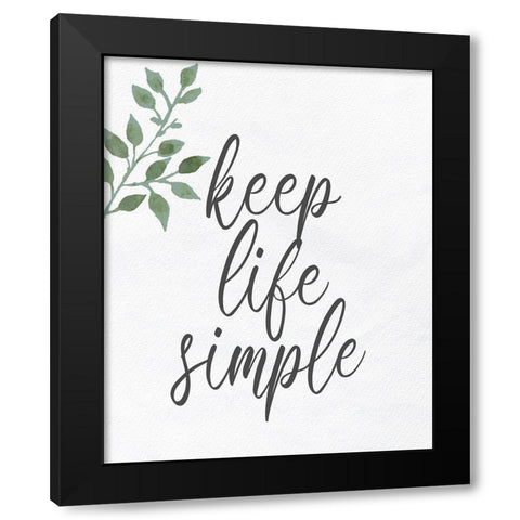 Simple Black Modern Wood Framed Art Print with Double Matting by Allen, Kimberly