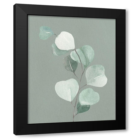 Soft Greens 2 Black Modern Wood Framed Art Print with Double Matting by Allen, Kimberly