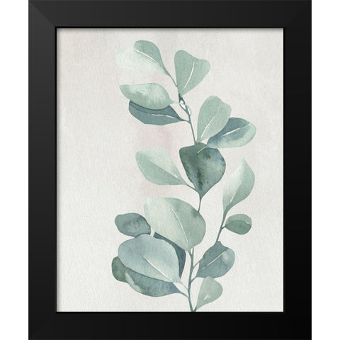 Soft Greens 3 Black Modern Wood Framed Art Print by Allen, Kimberly