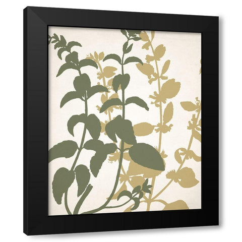 Botanical Spread 2 Black Modern Wood Framed Art Print by Allen, Kimberly