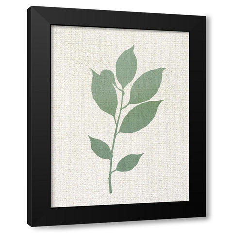 Linen Branches 2 Black Modern Wood Framed Art Print with Double Matting by Allen, Kimberly