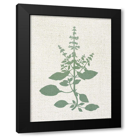Linen Branches 3 Black Modern Wood Framed Art Print with Double Matting by Allen, Kimberly