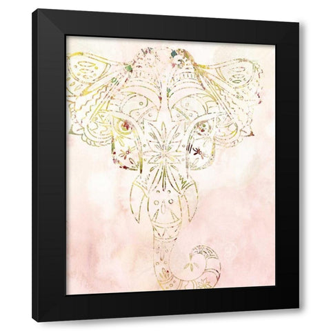 Mandala Wild 1 Black Modern Wood Framed Art Print by Allen, Kimberly