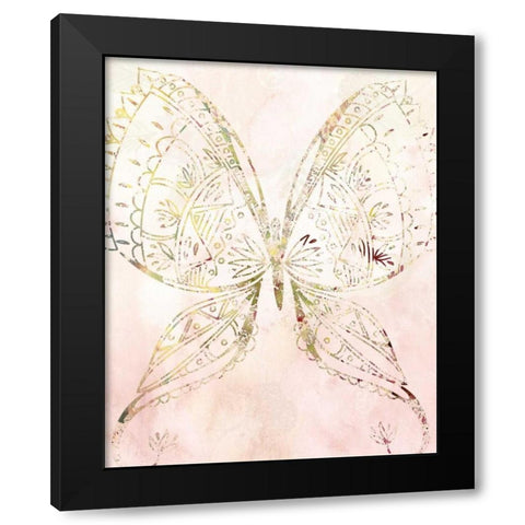 Mandala Wild 3 Black Modern Wood Framed Art Print by Allen, Kimberly