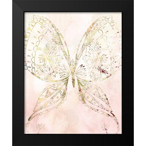 Mandala Wild 3 Black Modern Wood Framed Art Print by Allen, Kimberly