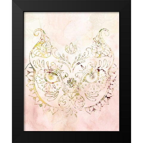 Mandala Wild 2 Black Modern Wood Framed Art Print by Allen, Kimberly