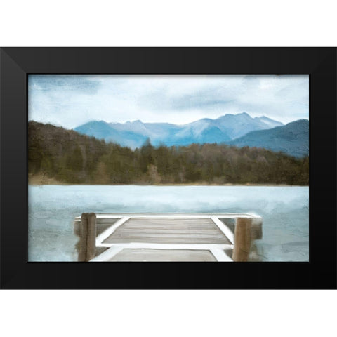 Serene View Black Modern Wood Framed Art Print by Allen, Kimberly