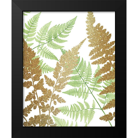 Green Golds 2 Black Modern Wood Framed Art Print by Allen, Kimberly