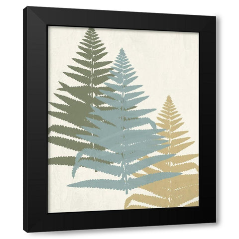 Threes 2 Black Modern Wood Framed Art Print with Double Matting by Allen, Kimberly