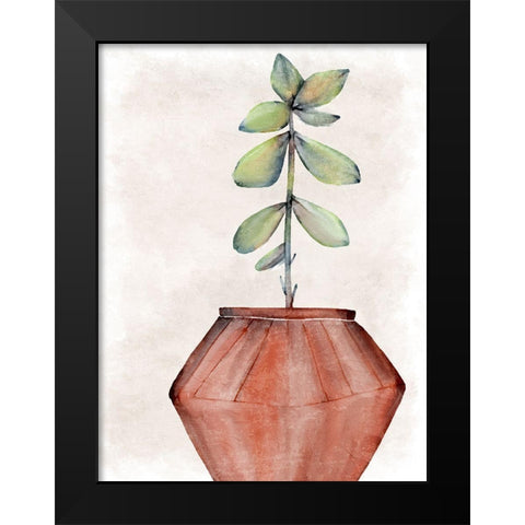 Succulent Plant 2 Black Modern Wood Framed Art Print by Allen, Kimberly