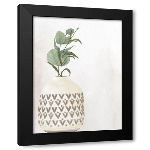 Stone Vase 1 Black Modern Wood Framed Art Print with Double Matting by Allen, Kimberly