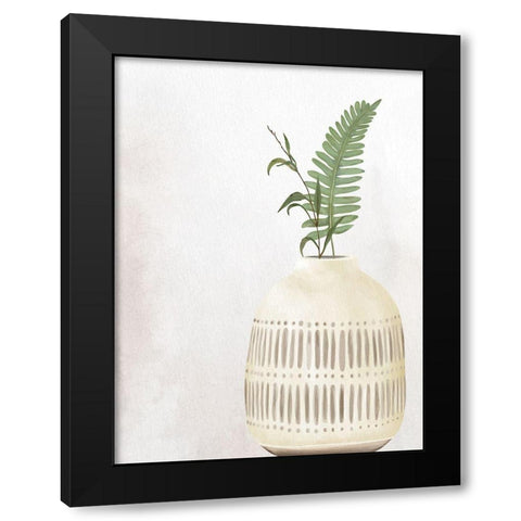 Stone Vase 3 Black Modern Wood Framed Art Print by Allen, Kimberly