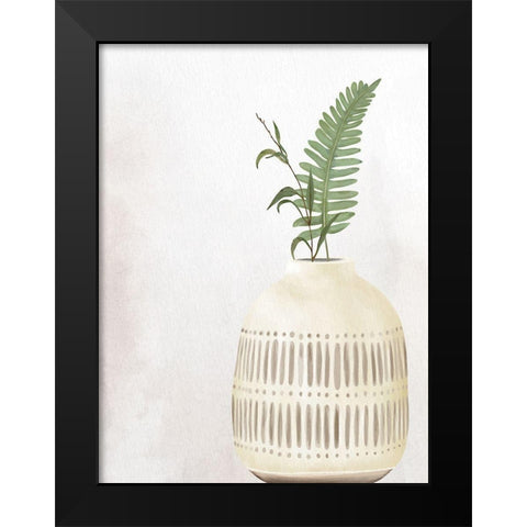 Stone Vase 3 Black Modern Wood Framed Art Print by Allen, Kimberly