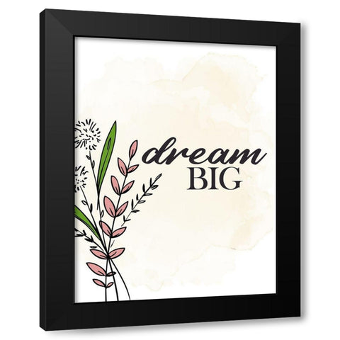 Dream Black Modern Wood Framed Art Print by Allen, Kimberly