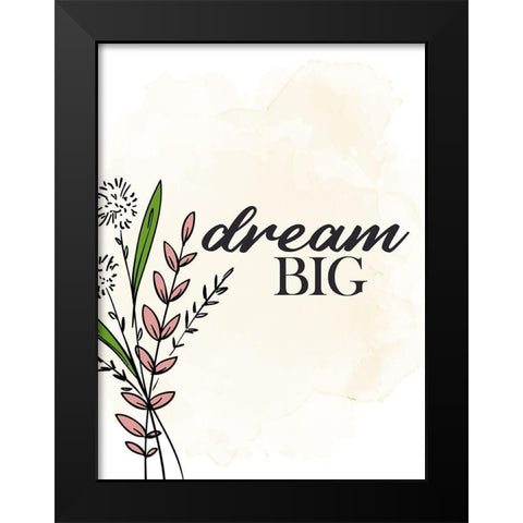 Dream Black Modern Wood Framed Art Print by Allen, Kimberly