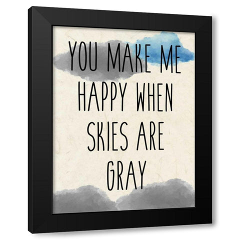 Sunshine B Black Modern Wood Framed Art Print with Double Matting by Allen, Kimberly